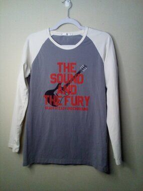 Tacoola Sound And Fury Ready Steady Underground Shirt Women L Long Sleeve Gray